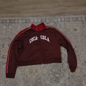 Coca Cola Women's Maroon Varsity Jacket